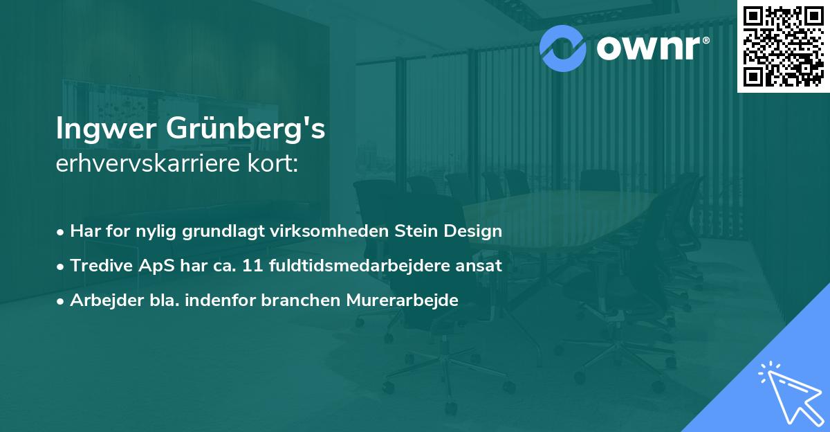 Ingwer Grünberg's erhvervskarriere kort