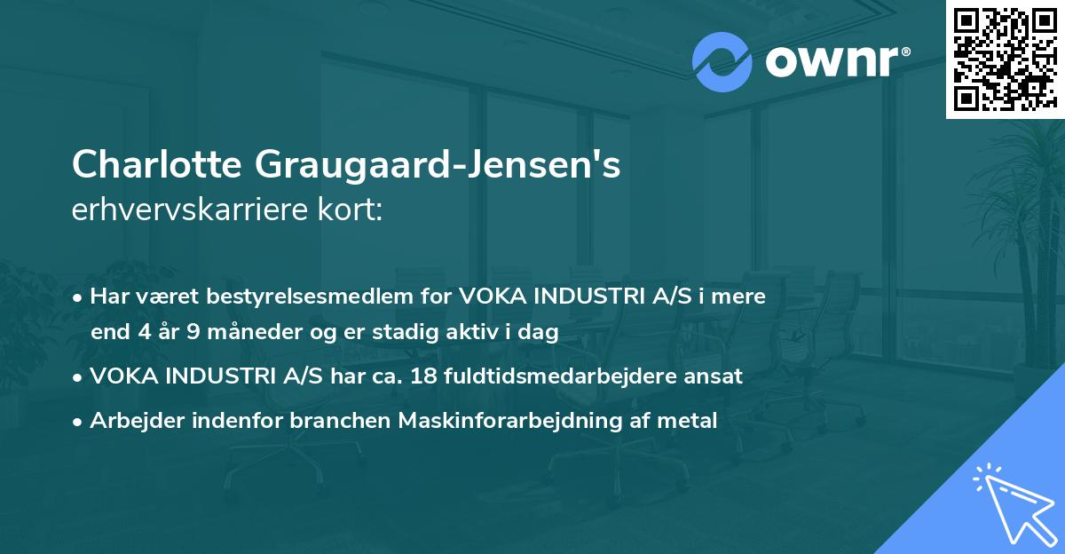 Charlotte Graugaard-Jensen's erhvervskarriere kort