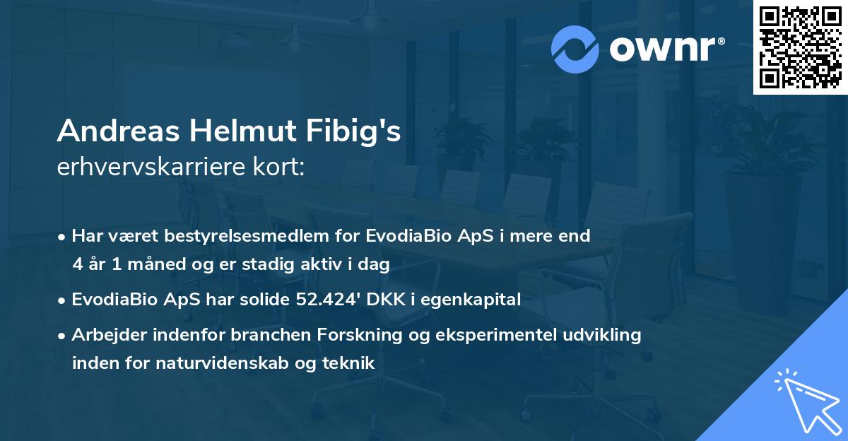 Andreas Helmut Fibig's erhvervskarriere kort