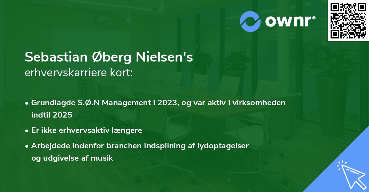 Sebastian Øberg Nielsen's erhvervskarriere kort