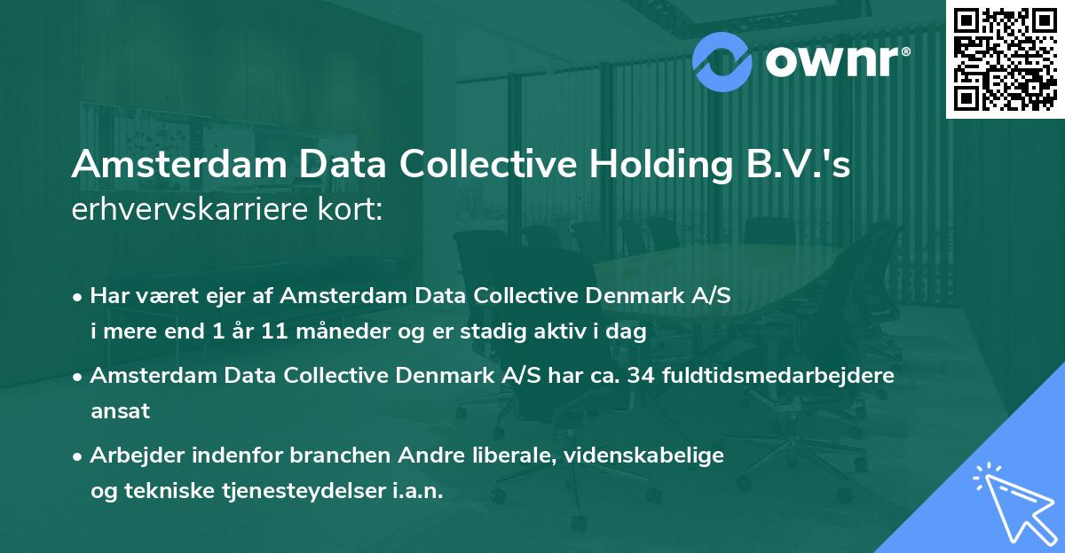 Amsterdam Data Collective Holding B.V.'s erhvervskarriere kort