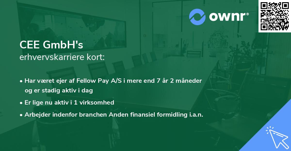 CEE GmbH's erhvervskarriere kort