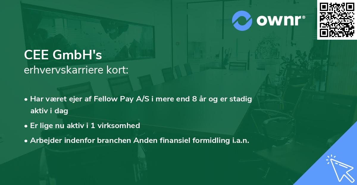 CEE GmbH's erhvervskarriere kort