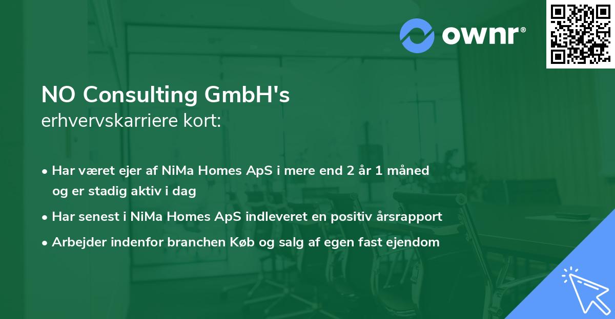 NO Consulting GmbH's erhvervskarriere kort