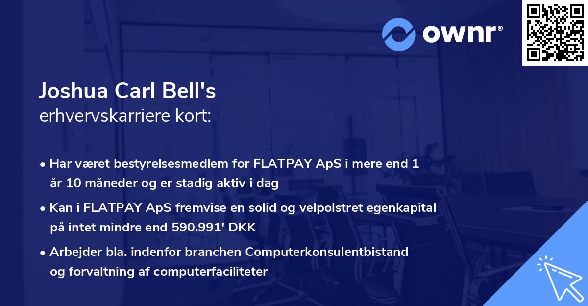 Joshua Carl Bell's erhvervskarriere kort