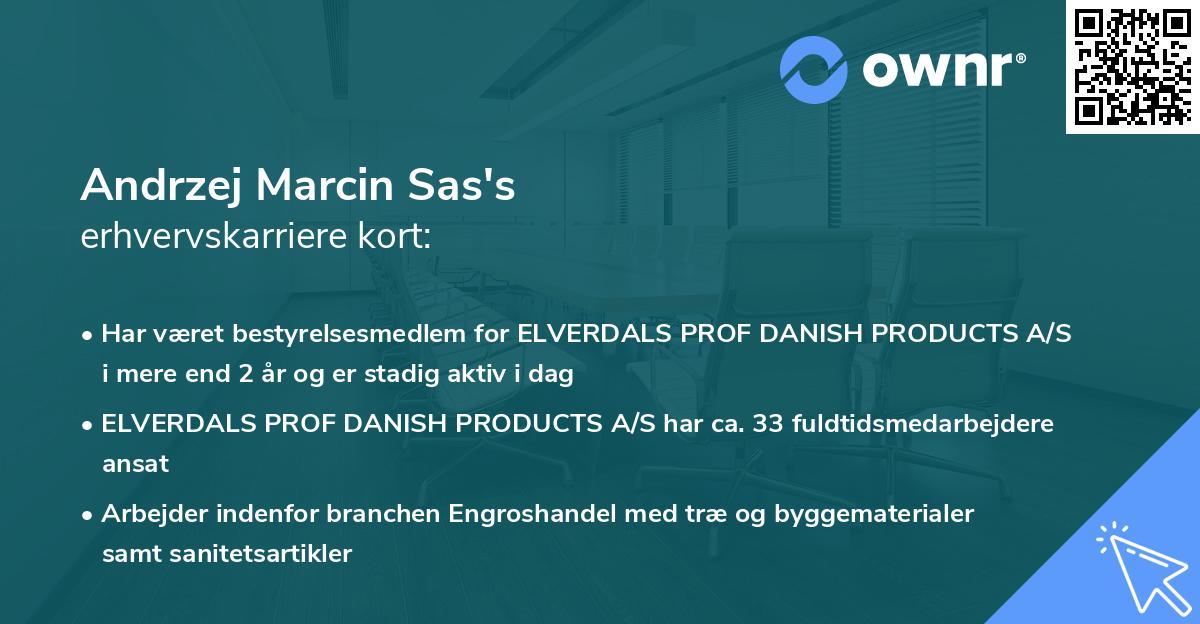 Andrzej Marcin Sas's erhvervskarriere kort