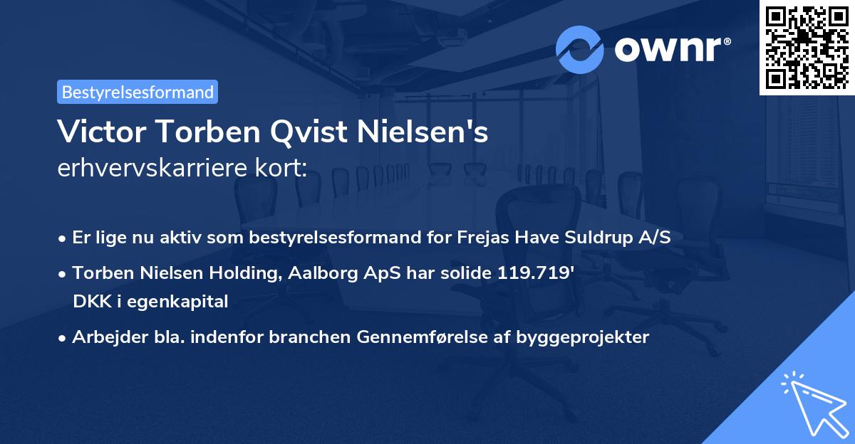 Victor Torben Qvist Nielsen's erhvervskarriere kort
