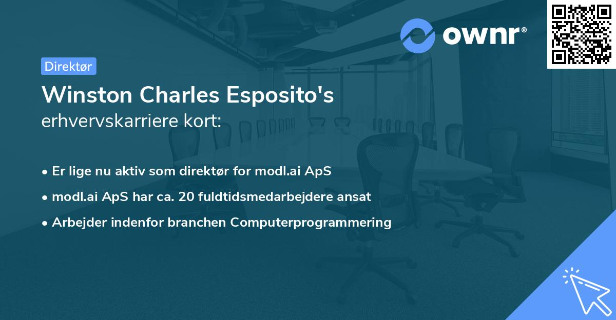 Winston Charles Esposito's erhvervskarriere kort