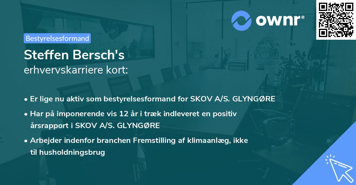 Steffen Bersch's erhvervskarriere kort