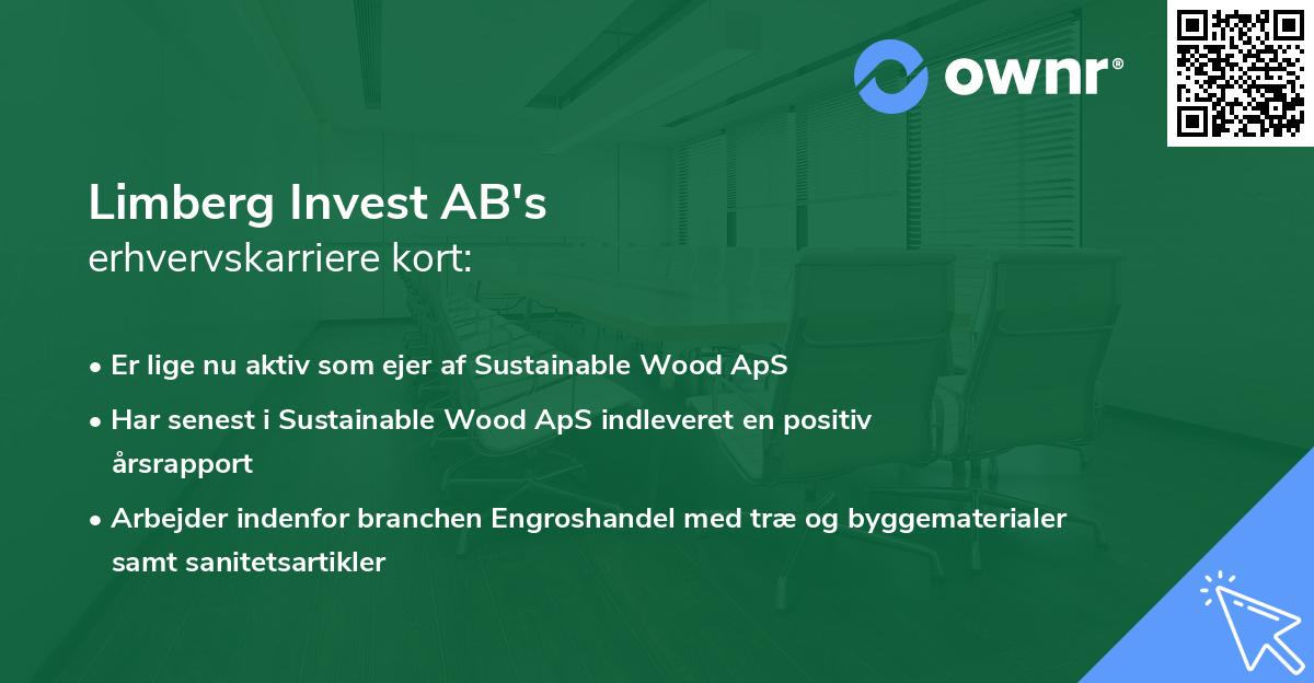 Limberg Invest AB's erhvervskarriere kort
