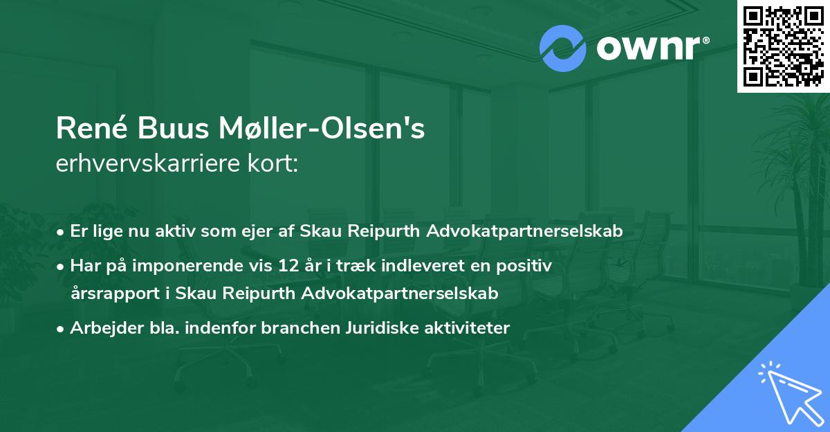 René Buus Møller-Olsen's erhvervskarriere kort