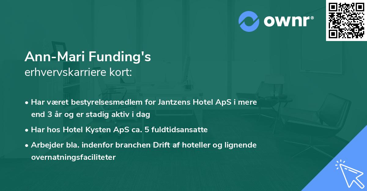 Ann-Mari Funding's erhvervskarriere kort