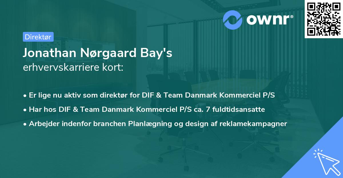 Jonathan Nørgaard Bay's erhvervskarriere kort