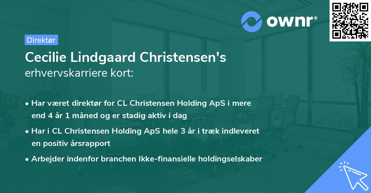 Cecilie Lindgaard Christensen's erhvervskarriere kort