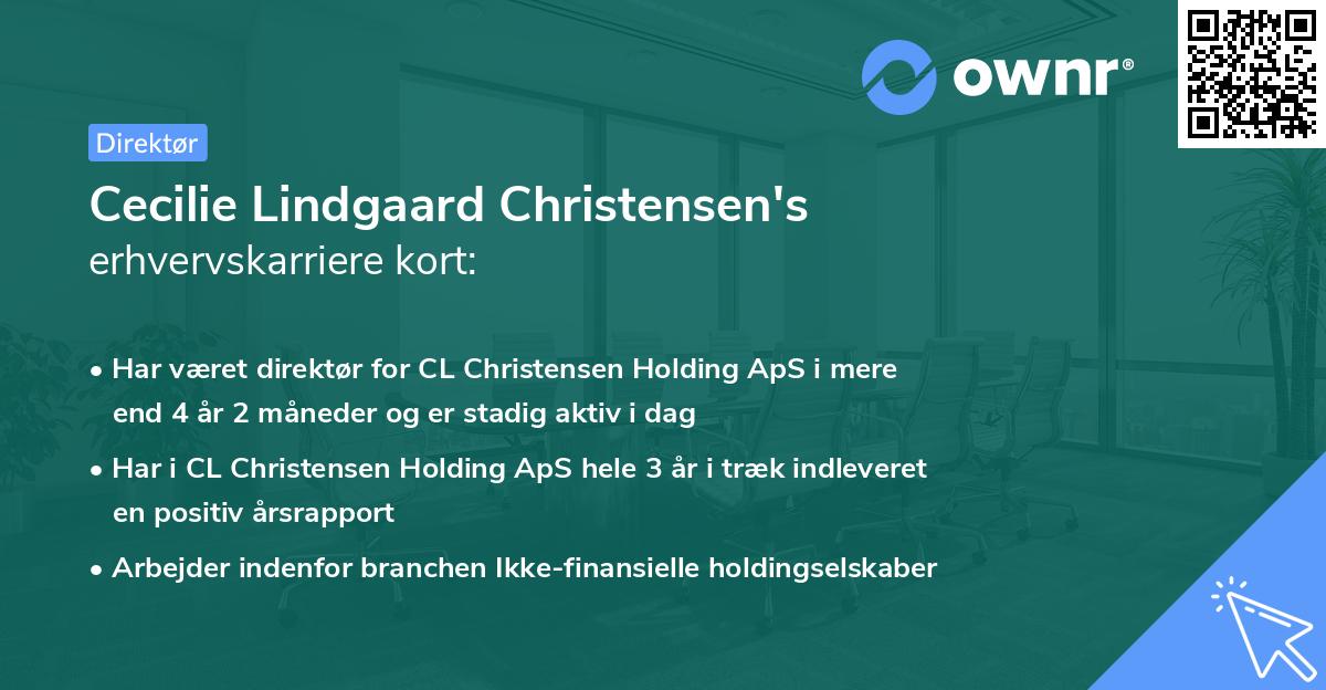 Cecilie Lindgaard Christensen's erhvervskarriere kort