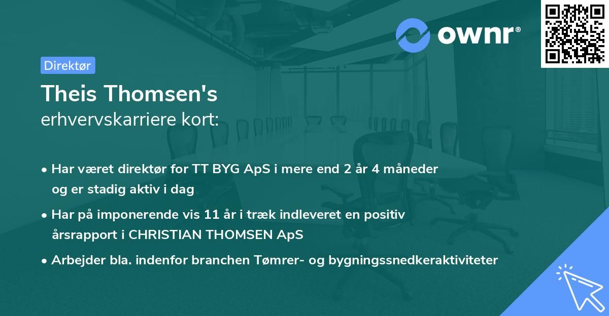 Theis Thomsen's erhvervskarriere kort
