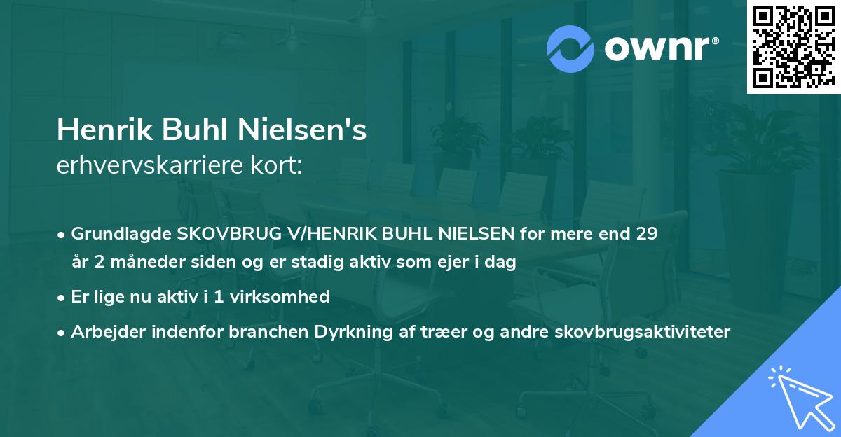 Henrik Buhl Nielsen's erhvervskarriere kort