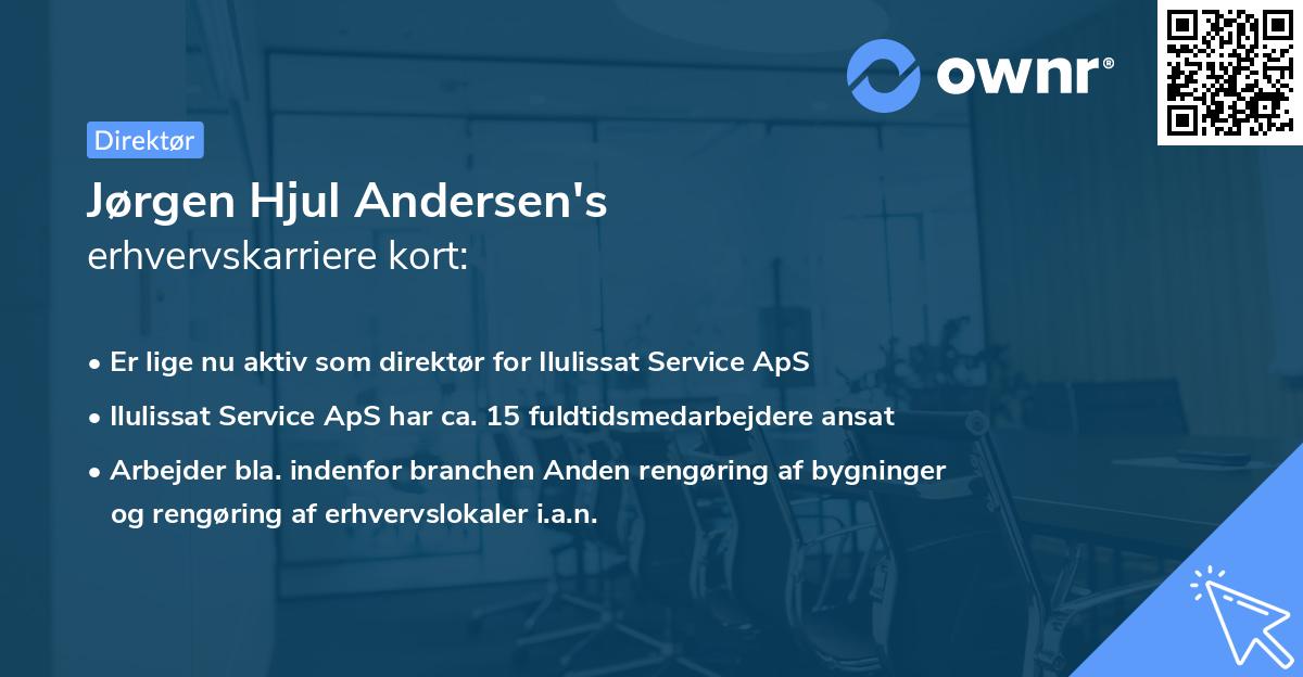 Jørgen Hjul Andersen's erhvervskarriere kort