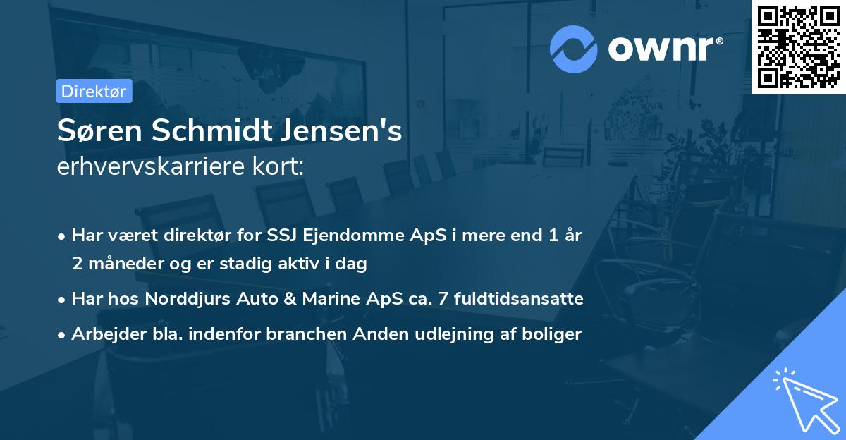 Søren Schmidt Jensen's erhvervskarriere kort