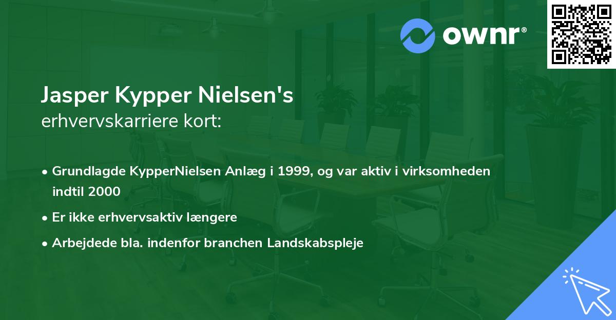 Jasper Kypper Nielsen's erhvervskarriere kort