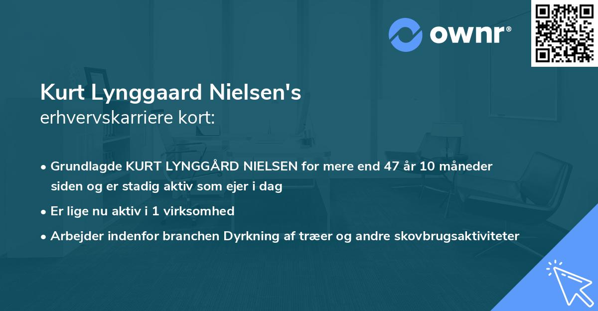 Kurt Lynggaard Nielsen's erhvervskarriere kort