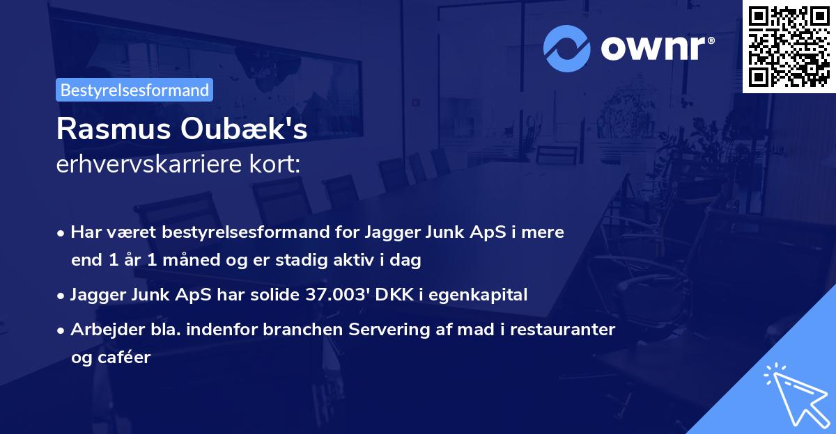 Rasmus Oubæk's erhvervskarriere kort