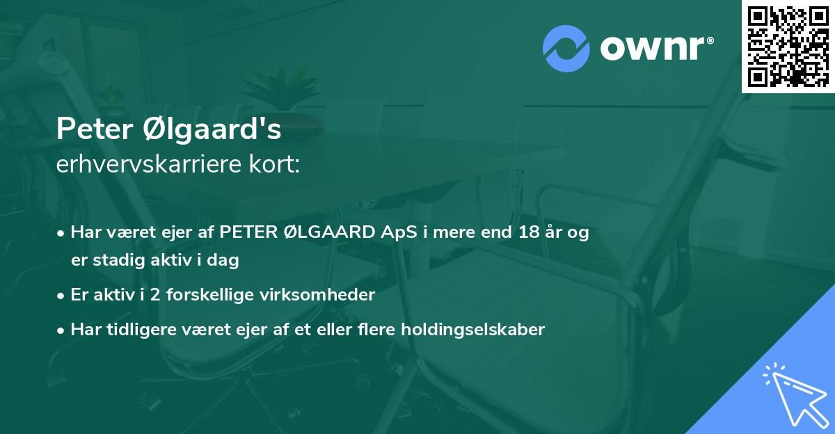 Peter Ølgaard's erhvervskarriere kort