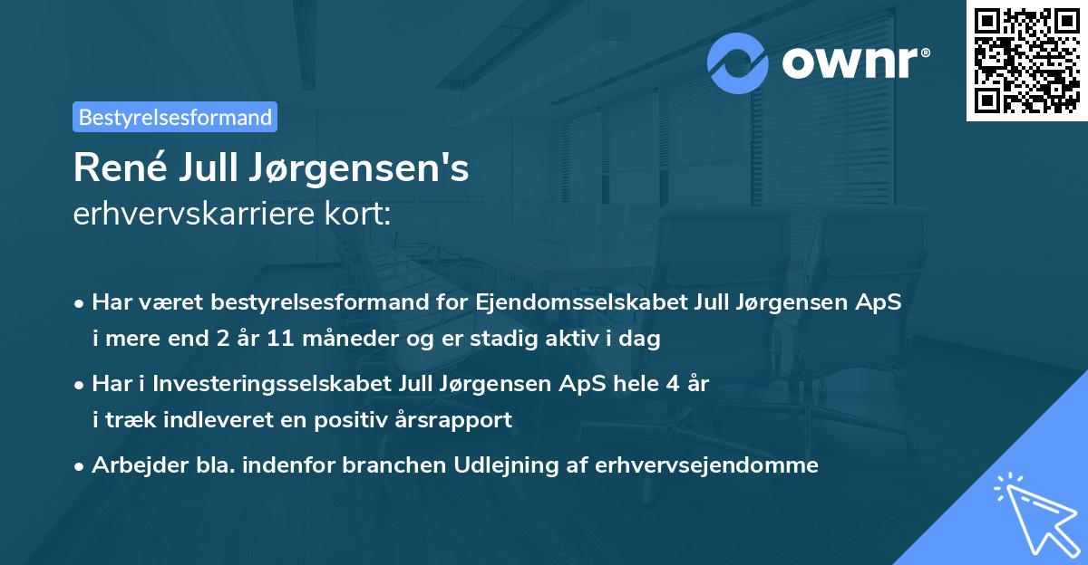 René Jull Jørgensen's erhvervskarriere kort