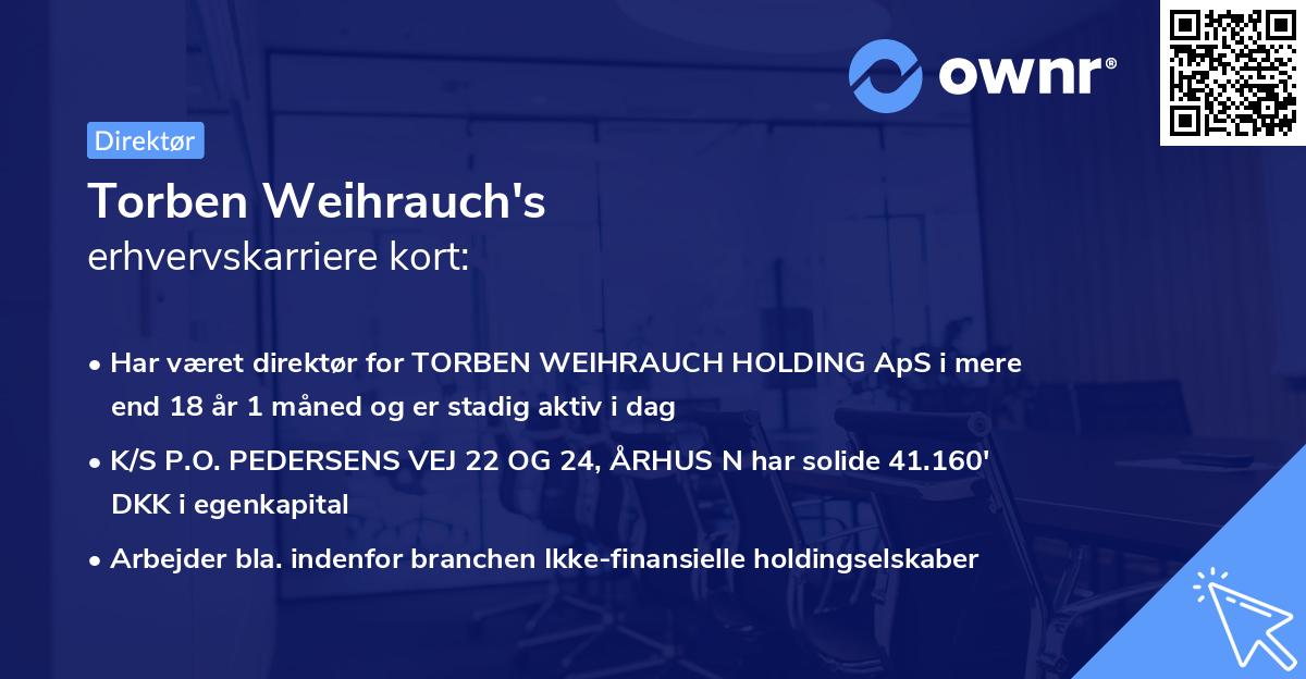 Torben Weihrauch's erhvervskarriere kort