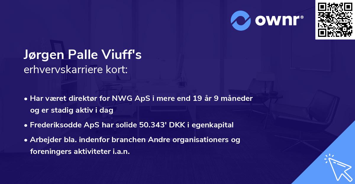 Jørgen Palle Viuff's erhvervskarriere kort