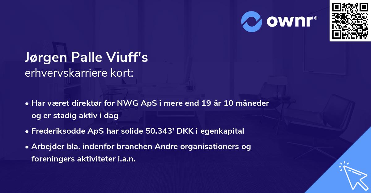 Jørgen Palle Viuff's erhvervskarriere kort