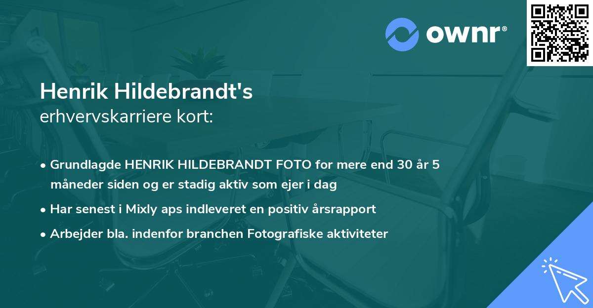 Henrik Hildebrandt's erhvervskarriere kort