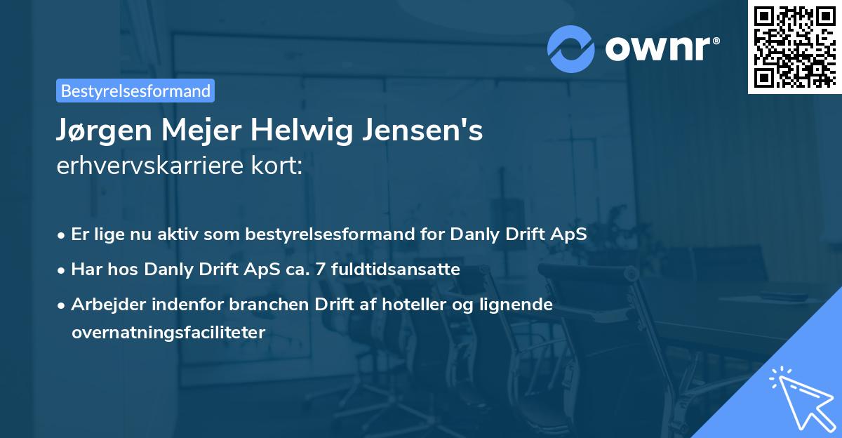Jørgen Mejer Helwig Jensen's erhvervskarriere kort