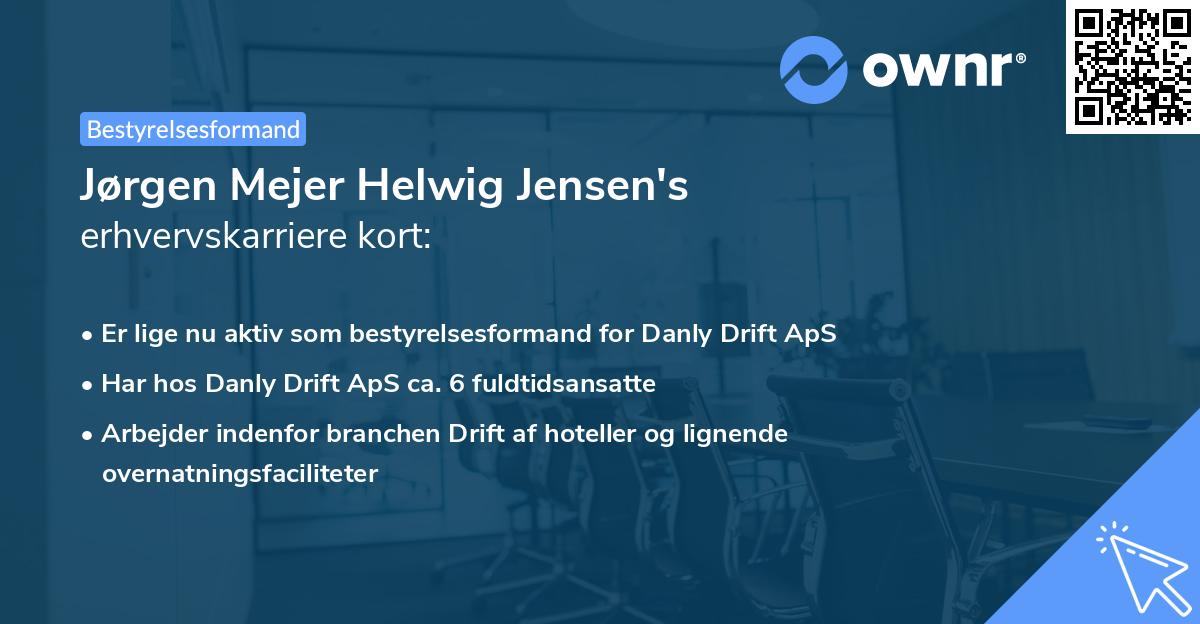 Jørgen Mejer Helwig Jensen's erhvervskarriere kort