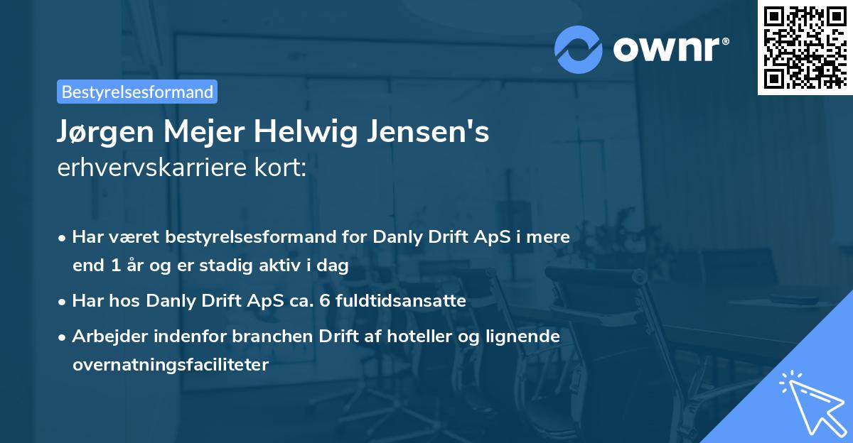 Jørgen Mejer Helwig Jensen's erhvervskarriere kort