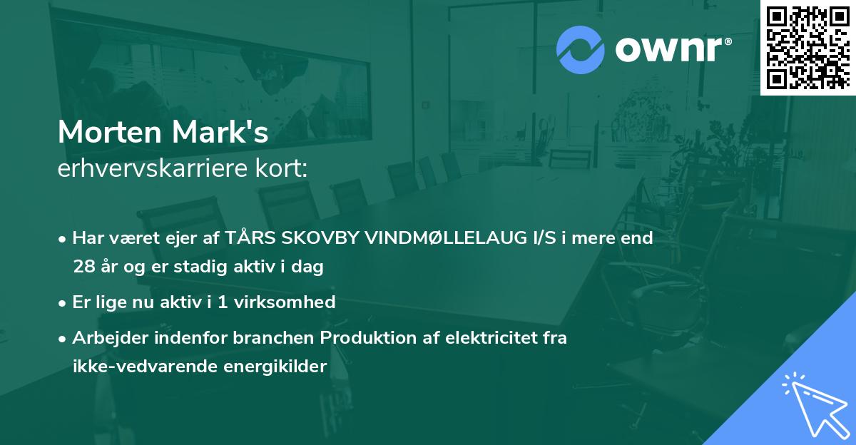 Morten Mark's erhvervskarriere kort