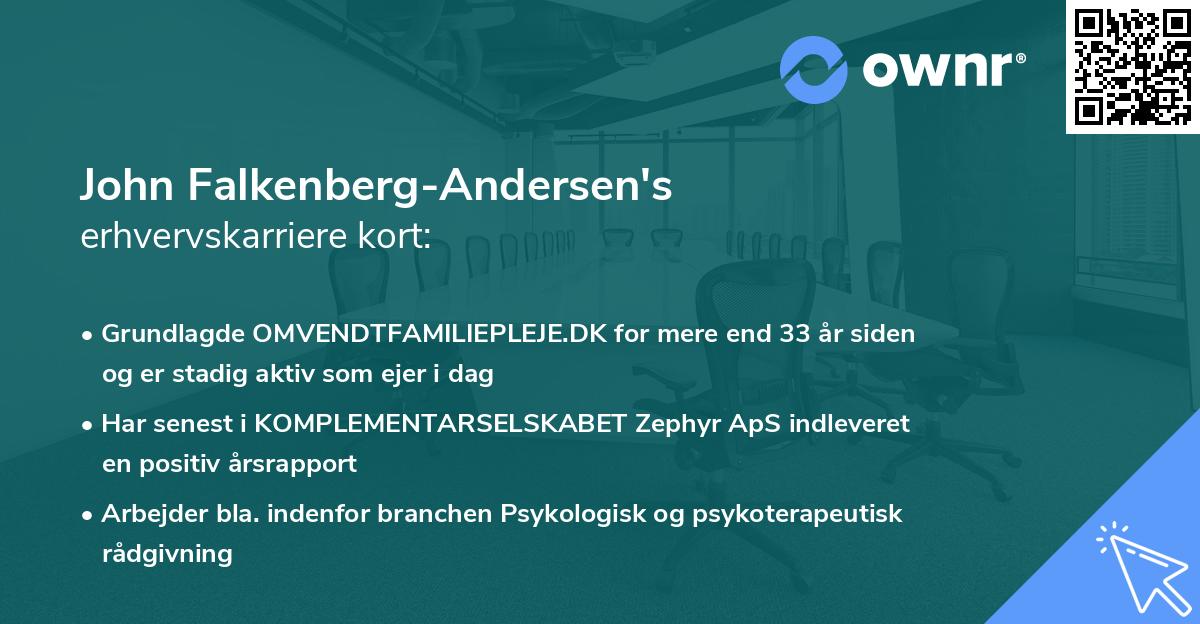 John Falkenberg-Andersen's erhvervskarriere kort