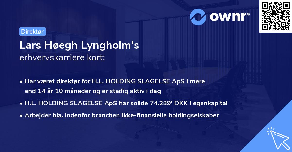 Lars Høegh Lyngholm's erhvervskarriere kort
