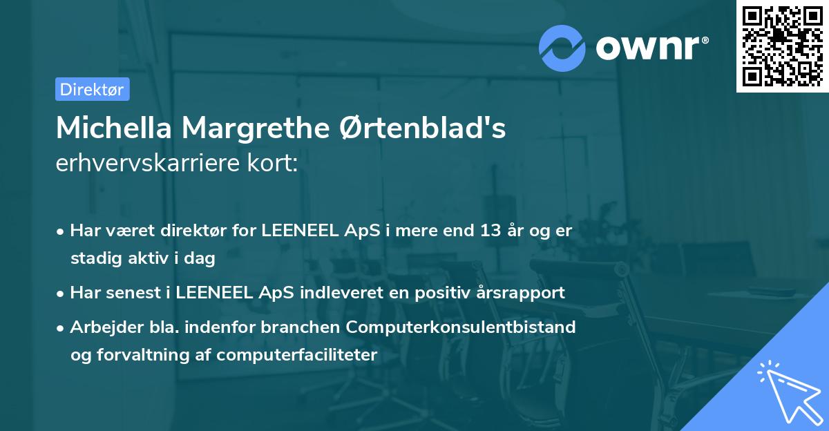 Michella Margrethe Ørtenblad's erhvervskarriere kort