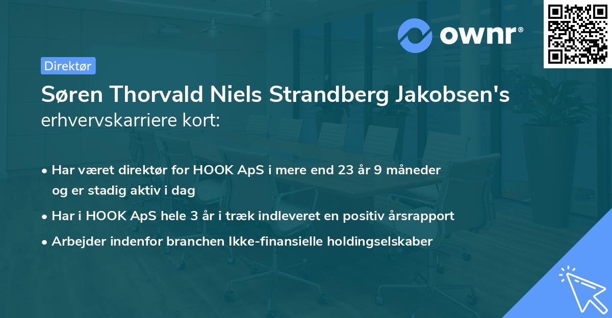 Søren Thorvald Niels Strandberg Jakobsen's erhvervskarriere kort