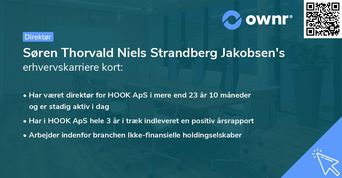 Søren Thorvald Niels Strandberg Jakobsen's erhvervskarriere kort