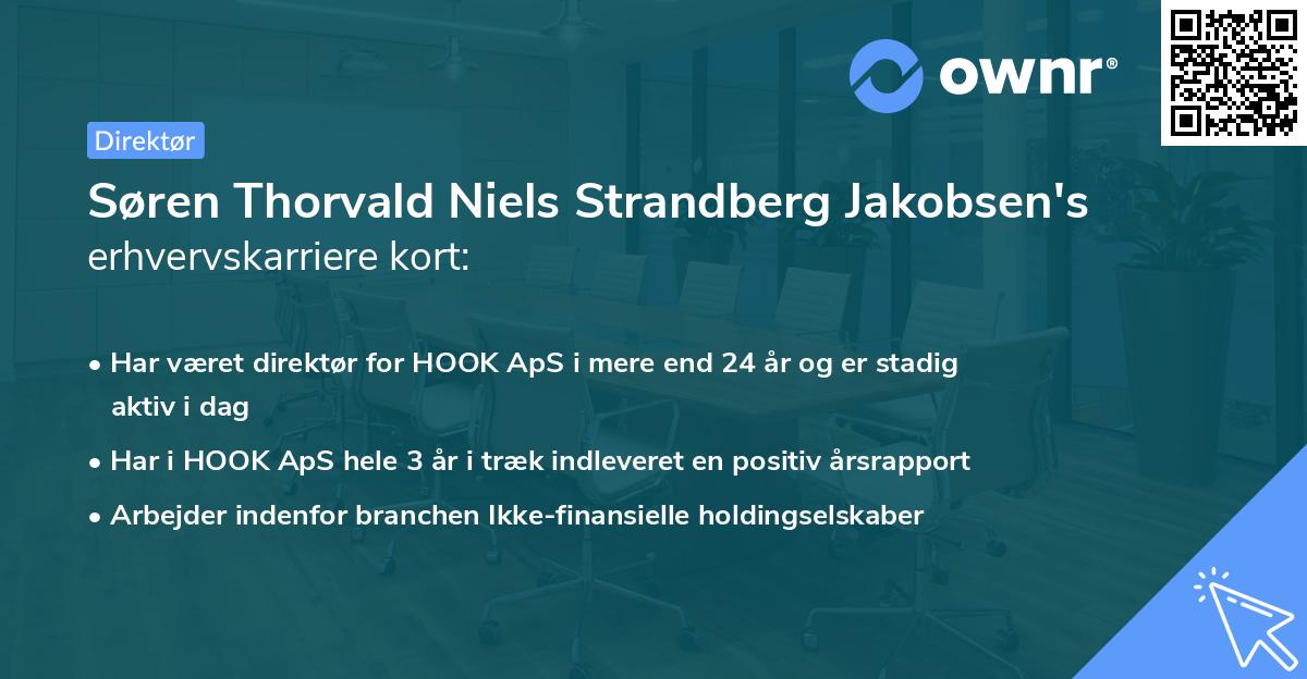 Søren Thorvald Niels Strandberg Jakobsen's erhvervskarriere kort