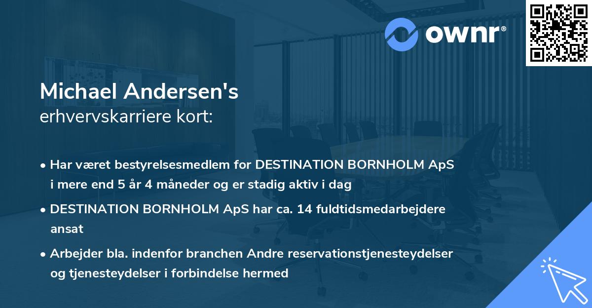 Michael Andersen's erhvervskarriere kort
