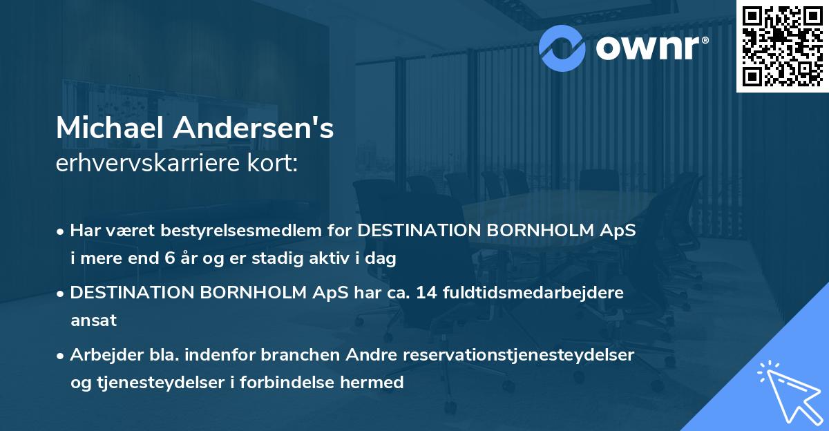 Michael Andersen's erhvervskarriere kort