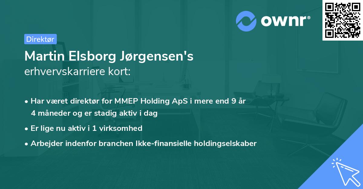 Martin Elsborg Jørgensen's erhvervskarriere kort