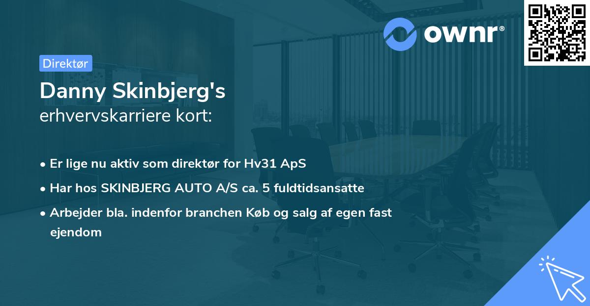 Danny Skinbjerg's erhvervskarriere kort