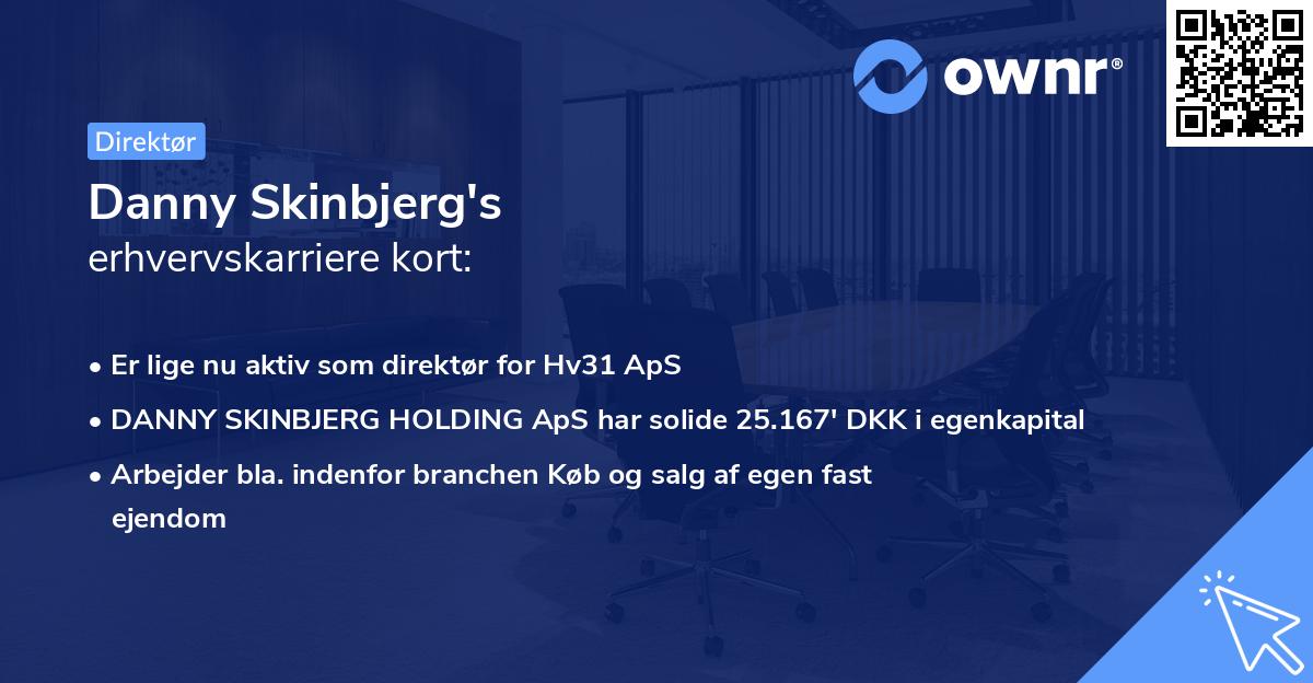 Danny Skinbjerg's erhvervskarriere kort
