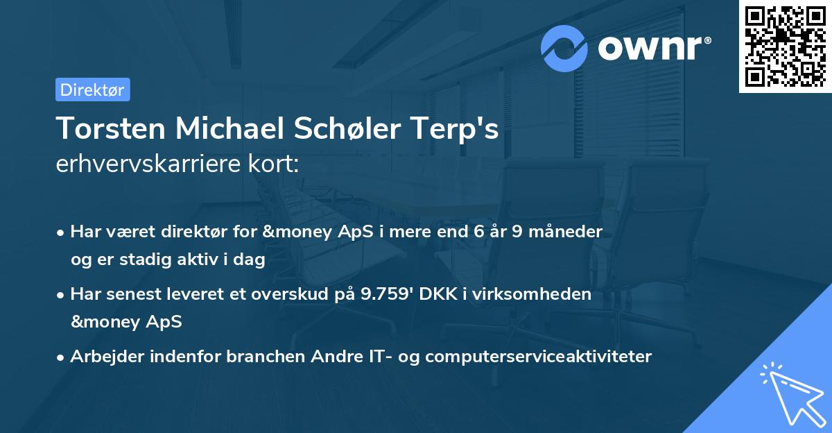 Torsten Michael Schøler Terp's erhvervskarriere kort