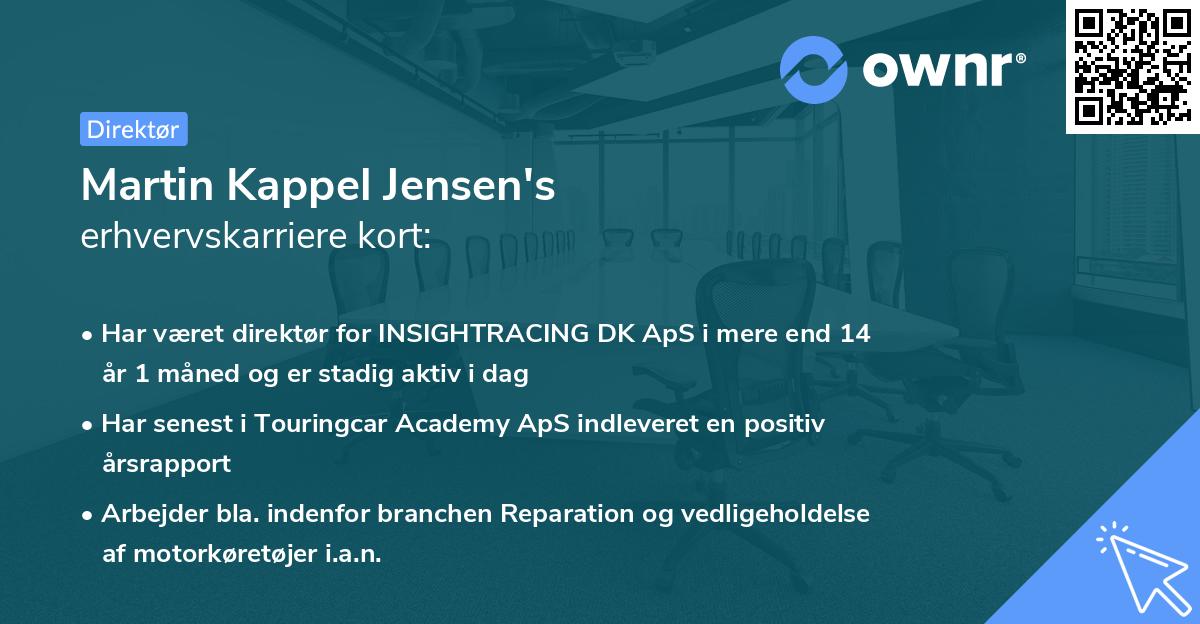 Martin Kappel Jensen's erhvervskarriere kort