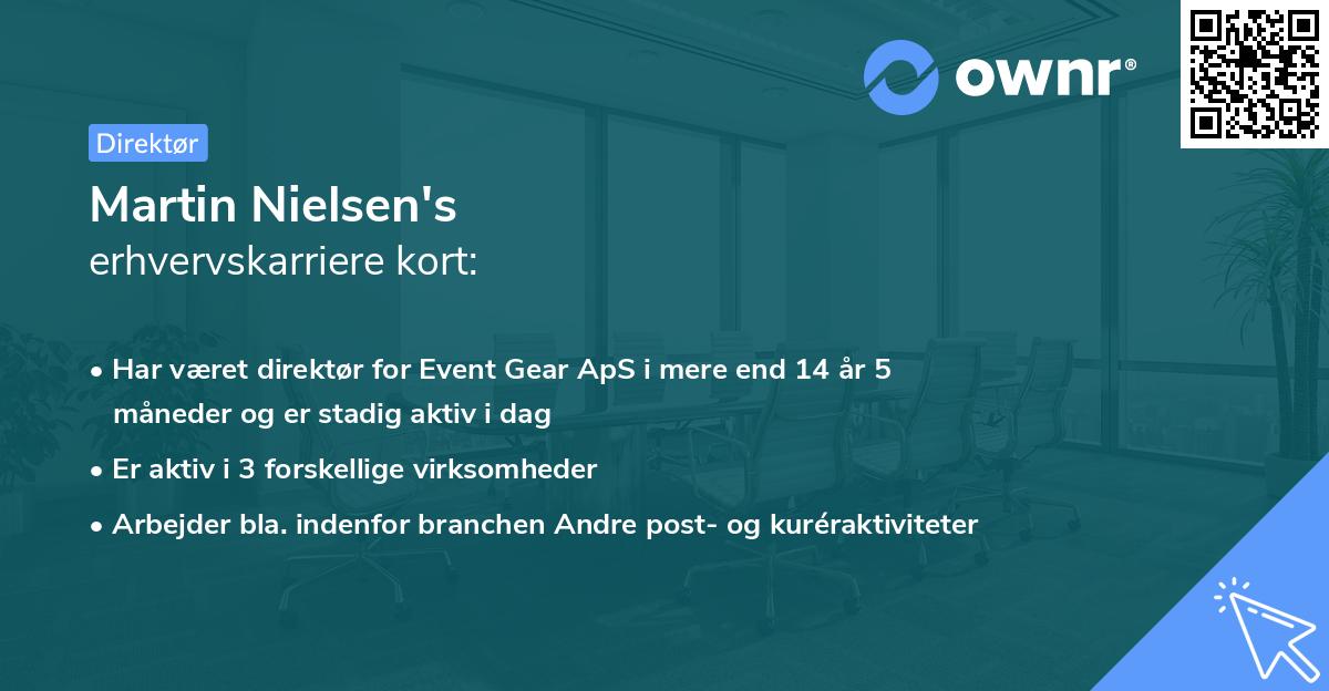 Martin Nielsen's erhvervskarriere kort